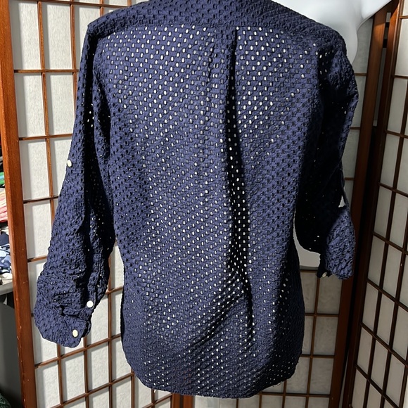 Gap Rolled Sleeve Henley Navy XS - Picture 5 of 8